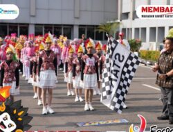 HUT ke-81 RI, 102 Regu Pelajar Muara Enim Ikuti Gerak Jalan Indah
